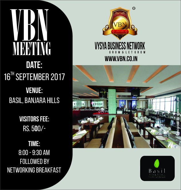 VBN Meeting - 16 September 2017